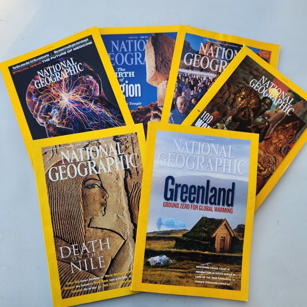 National Geographic Magazine Bundle Lot of 2 Magazines 1960 - 2024 Coffee table - Picture 7 of 13